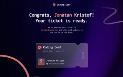 Conference ticket generator